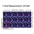 thumbnail image 3 of Feelyou Halloween Purple Skull Fabric by the Yard 2 Yards, Ocean Jellyfish Room Decor Fabric by the Yard, Teens Sealife Coral Fabric for Sewing, Breathable Home Decor, 3 of 6