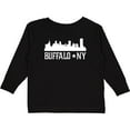 thumbnail image 3 of Inktastic Buffalo New York NY Cities Skyline Boys or Girls Long Sleeve Toddler T-Shirt, 3 of 5