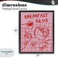 thumbnail image 4 of Stupell Industries Bohemian Breakfast Club Doodles Black Floating Frame Canvas Art, 17 x 21, by Jenaya Jackson, 4 of 8