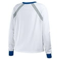 thumbnail image 3 of Women's WEAR by Erin Andrews White Los Angeles Dodgers Raglan Long Sleeve T-Shirt, 3 of 5