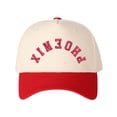 thumbnail image 5 of PHOENIX Letter Embroidered Color Block Trucker Hat Unisex Adjustable Cotton Breathable Fashion Cap for Travel Daily Wear, 5 of 9