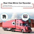 thumbnail image 4 of Rearview Mirror Dash Cam, Rear View Mirror Video Recroder 170 Wide Angle Sensitive Waterproof  for RV for Trucks, 4 of 8