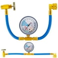 thumbnail image 3 of EIMELI Refrigerant Charge Hose Premium AC Refrigerant Hose Kit with Gauge 1/2 Acme Thread Sturdy Car Air Conditioner Re Hose for Home Car Air Conditioner (Blue), 3 of 11