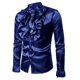 thumbnail image 1 of Camisas s Para Hombre De Vestir Dahua Performance Design Camiseta de manga larga para hombre con cuello (Navy, M), 1 of 7