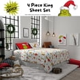 thumbnail image 4 of Juego de sábanas Franco King Dr. Seuss Grinch de microfibra, 4 piezas, 4 of 5