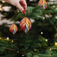 thumbnail image 4 of Acrylic Fall Leaf Suncatcher Ornament, Stained Glass Style Autumn Foliage Decor with Gold Hanging String, for Window, Tree and Thanksgiving Home Decor, 4 of 4