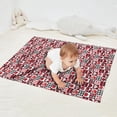 thumbnail image 2 of Red and Black Christmas Love Pattern Blanket,Comfortable Soft Lamb Wool Throw Blanket,All Season,Warm Lightweight Blankets for Sofa Bed Couch Living Room Chair,30"x40", 2 of 4