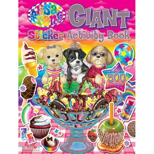 Download Bendon Lisa Frank Giant Sticker Activity Book 27007 56 Pages Of Activities Coloring And Stickers 16 Full Color Pages 16 Black And White Pages 24 Sticker By Bendon Inc From Usa Walmart Com Walmart Com