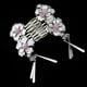 thumbnail image 3 of 2 Piezas Boda Nupcial Pta Flor Cristal Pinzas para El Cabello Peine Joyería - Púrpura, tal se describe Macarena Flor de la horquilla china, 3 of 7
