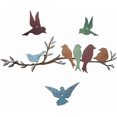thumbnail image 1 of Metal Birds Wall Decor 1 Set Metal Bird Wall Art Bird on the Branch Wall Decor Leaves with Birds for Home Balcony Outdoor Garden Yard Decor Birds on B, 1 of 4