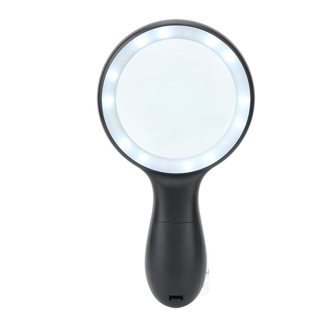 Lupa, Lupa de Lectura de Mano Lupa LED Lupa de Mano Compacta y Liviana