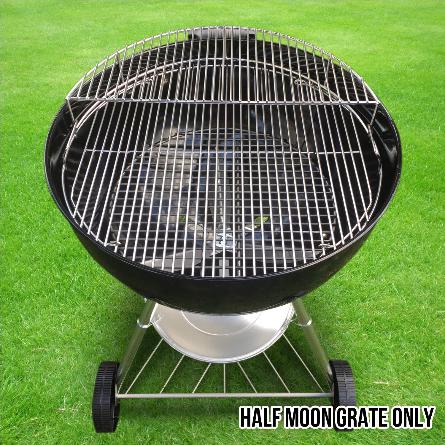 The Original 'Upper Deck' Stainless Steel Grilling Rack/Warming Rack/Smoking Rack/Charcoal Grill Grate- Use with Weber 22 inch Kettle Grill- Charcoal Grilling Accessories and Grill Tools Grill Rack? - image 2 of 6