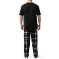 thumbnail image 5 of Fruit of the Loom Men's Crewneck Tee and Fleece Pajama Pants Set, 2-Piece, Sizes S-5XL, 5 of 8