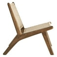 thumbnail image 3 of Modway Saoirse Woven Rope & Wood Accent Lounge Chair in Natural/Walnut, 3 of 9