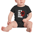 thumbnail image 2 of It's In My DNA Albanian Flag Country Pride Cute Baby Bodysuit Baby Clothes (Black, 18-24 Months), 2 of 5