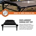 thumbnail image 3 of Disc-O-Bed Single Cot, Portable Sleep Solution for Tents & Cabins, Black, 2XL, 3 of 14