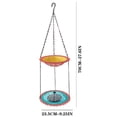 thumbnail image 3 of Hanging Bird Bath with Solar Fountain, 9.25" Double Layer Outdoor Birdbath Fountain, 27.6” Adjustable Height, Hummingbird Birdbath Fountain for Patio, Yard, Garden Decoration, 3 of 5
