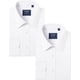 thumbnail image 1 of J.VER Camisas de vestir para hombre, camisa formal de manga larga, elástica, sin arrugas, informal, con botones, 1 of 4