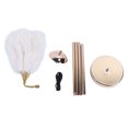 thumbnail image 2 of Ostrich Feather Floor Lamp Iron Art 61 Inch Decorative Standing Lamp 3 Color Temperature LED USB Rechargeable Touch Switch Stepless Dimmable for Bedside Living Room, 2 of 7