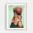 thumbnail image 2 of Caty - Drawing Cat Humor Pop Art Fantasy Modern Art Surrealism Fashion Unframed Wall Art Print 24 x 36 inches, 2 of 16