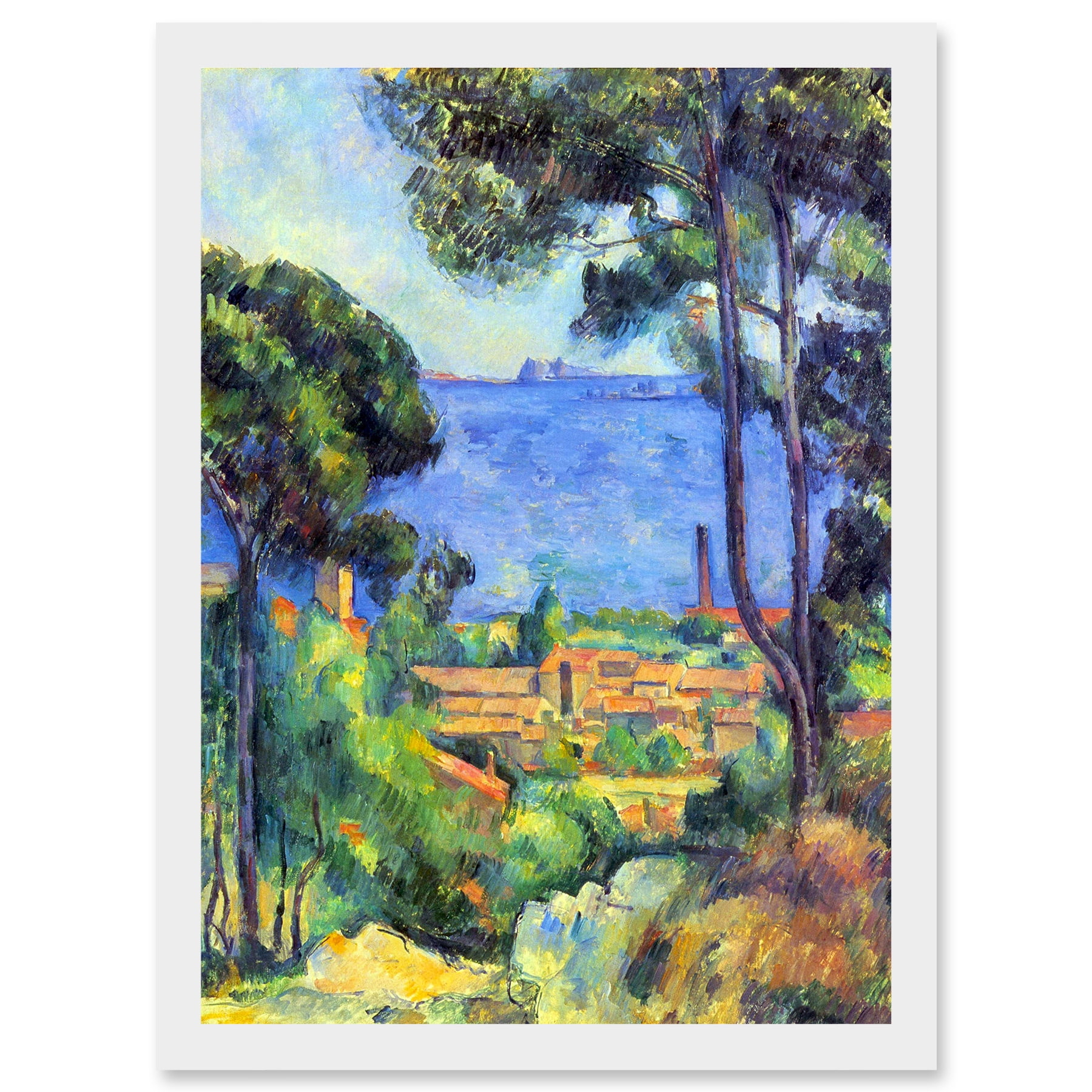 Lais Puzzle - Paul Cézanne - Blick auf L'Estaque und das Chateaux d'If (Das Meer bei L'Estaque) 1.000 Teile