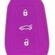 thumbnail image 5 of 3 Botones Car Key Bag Cover Shell Entry Shell Remote Holder Case para kusrkot Smart Remote Key Case Shell, 5 of 8