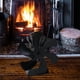 thumbnail image 4 of ventilador de la estufa de la chimenea Ventilador de chimenea de 6 Ventilador de estufa con calor para leña / quemador de leña / chimenea Ventilador de distribución de calor - Negro Magideal ventilador de la estufa de la chimenea, 4 of 6
