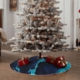 thumbnail image 6 of Kll Blue Marble And Gold Christmas Tree Skirt 48",Party Decorations Farmhouse For Christmas Decorations Holiday Party, 6 of 8