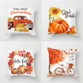 thumbnail image 1 of Panxico Fall Pillow Covers,Thanksgiving,Thanksgiving Pumpkin 4 Piece Linen Pillow Set Without CoreFall Decorations,,Couch Pillows,Orange,Clearance, 1 of 1