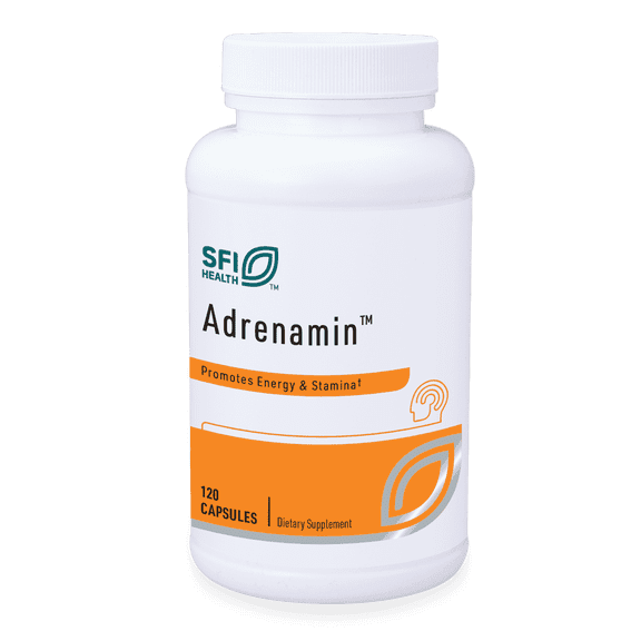 Klaire Labs Adrenamin - Adrenal Support Supplement with Cordyceps Mushroom, Rhodiola, Eleuthero & Pantothenic Acid (B5) - Gluten-Free Adrenal Health Support Supplements for Men & Women (120 Capsules)