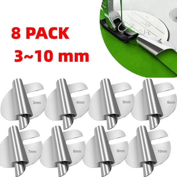 Sewing Supplies - Wide Rolled Hem Presser Foot 8 Sizes, 3~10mm, Hemming Foot For Sewing Machine