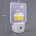 thumbnail image 2 of Fuzoiu Corgi Washing in Bathtub Print Dusk to Dawn LED Night Light with Light Sensor, Energy-Efficient Touch-Safe Night Lamp for Home, Office, and Kids' Rooms-EU, 2 of 7