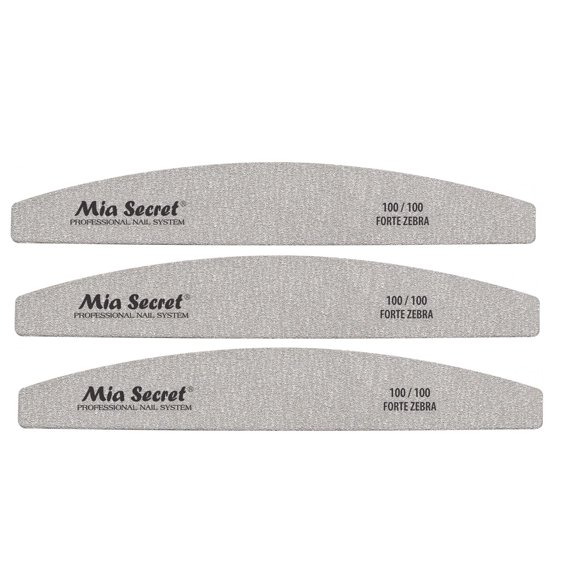 Mia Secret Nail File/Speedy Zebra 1180/180-100/100 Sponge 100/180 - Pick yours (100/100 3 pack)