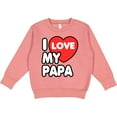 thumbnail image 2 of Inktastic I Love My Papa Toddler Sweatshirt, 2 of 4