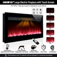 "TCHOMENY LED Fireplace Entertainment Center, TV Stand for 80"" TV