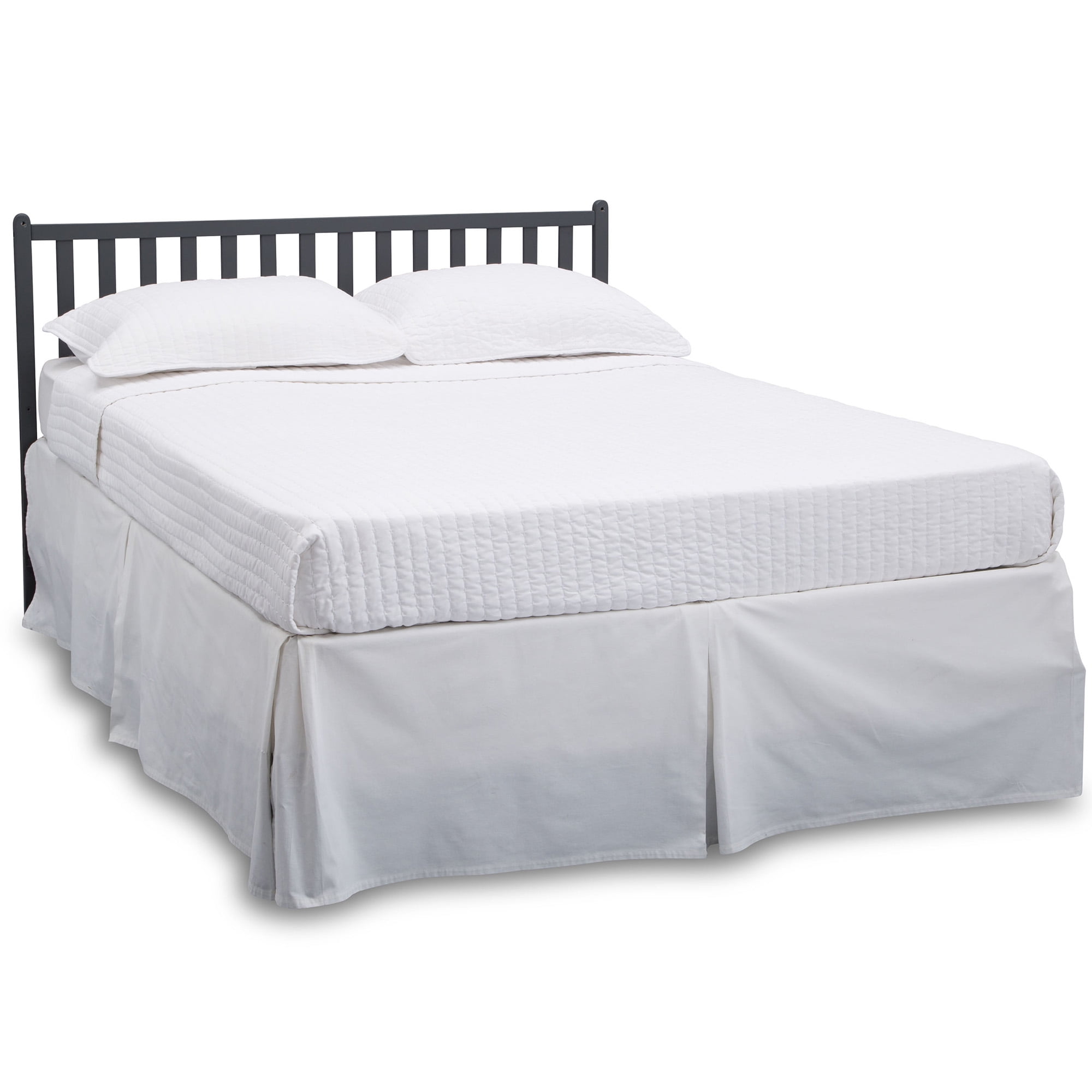 Delta Children Heartland 4-in-1 Convertible Baby Crib, Charcoal Gray