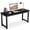Black, variant on Fnova 63" Modern Computer Desk, Heavy-Duty Steel Frame Workstation for Home Office, Conference Room & Study Room