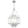 thumbnail image 2 of Hunter - Indria 3-light Brushed Nickel, Medium Size Pendant Light, Dimmable, Geometric Shaped, for Bedrooms, Dining, Living Rooms - 19366, 2 of 8