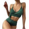 thumbnail image 1 of Conjunto de bikini con estilo para mujer, traje de baño de dos piezas con relleno sólido, ropa de playa OAVQHLG3B Store  lin121212, 1 of 4