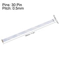 thumbnail image 2 of Unique Bargains FFC Cable 0.5mm Pitch 30 Pin 300mm Flat Ribbon Cable for LCD Screen B Type 2 Pack, 2 of 6