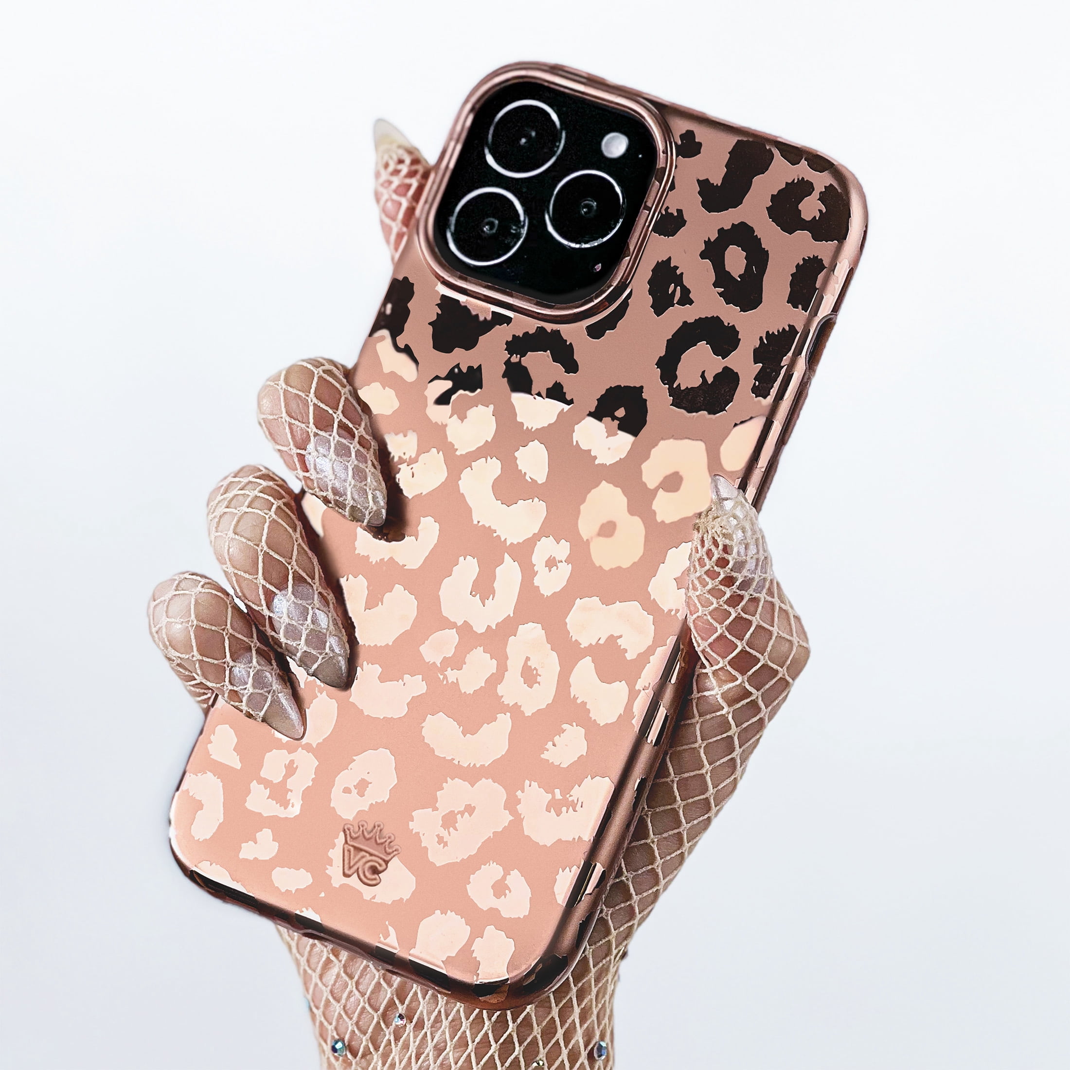 Velvet Caviar iPhone 15 Case MagSafe Compatible - Cute Protective Phone Cases for Women - Bronze Chrome Leopard
