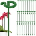 thumbnail image 2 of 30 Pcs Piquet de Support pour Plantes 10,6 Pouces Anneau de Support pour Plantes en Plastique Réutilisable Robuste Résistant aux Intempéries Cage pour Plantes Vertes Fournitures de Jardinage pour Fleurs à Tige Simple Pivoine Tomate, 2 of 9