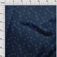 thumbnail image 3 of oneOone Cotton Jersey Navy Blue Fabric Floral Dress Material Fabric Print Fabric By The Yard 58 Inch Wide, 3 of 5