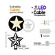 thumbnail image 2 of Adorno Punta de Árbol Estrella Fugaz Luz Led Cálida Navicolors Plástico Transparente Resistente, 2 of 4
