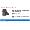 thumbnail image 2 of Mass Air Flow Sensor - Compatible with 1999 - 2004 Ford F53 2000 2001 2002 2003, 2 of 2