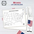 thumbnail image 3 of Scribbledo United States Map Whiteboard Classroom Dry Erase Board for students, 11” x 14”, 3 of 8