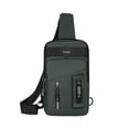 thumbnail image 2 of Large Capacity Chest Bag Fashion Simples Multifunctional Men's Large Capacity Multilayer Storage Crossbody Bag, 2 of 6