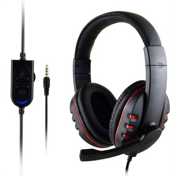 Cheers.US 3.5mm Wired Gaming Headset Earphone High Clarity Microphone Headphone,with Microphone, Low Bass, Gamer Headphone, Wired