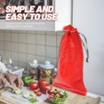 thumbnail image 2 of UPKOCH 25 Pack Mesh Onion Bags, 20" x 10.61" Reusable Produce Drawstring Storage Bags, Breathable Vegetable Storage for Onions, Potatoes, Citrus, Crawfish, 2 of 8