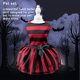 thumbnail image 5 of Greeniant Vestido transpirable de vacaciones para mascotas, de Halloween para perros, Navidad, ajustado, cintura ajustada, Cosplay, ropa con lazo, Ropa para mascotas Mago (L) Greeniant PT004121-03, 5 of 6